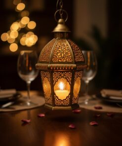 Handmade Lantern hanging from Morocco by Atlas Nomad