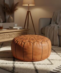 Handmade pouf from Morocco by Atlas Nomad
